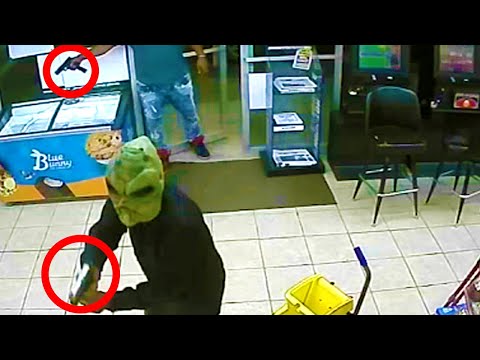 Armed Citizen Shoots 3 Robbers in a Houston Gas Station!!!